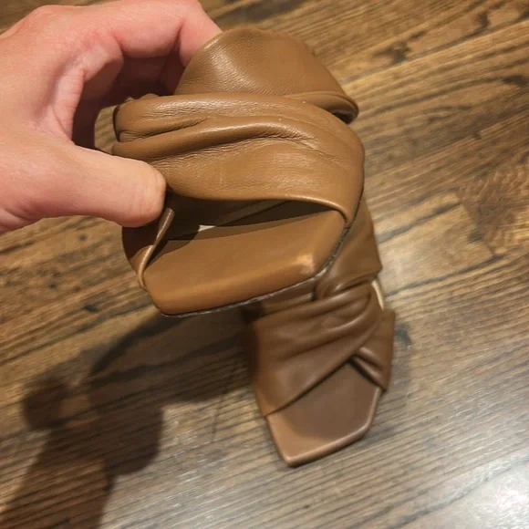 Jimmy Choo Tan Leather Sandals - Picture 2 of 3